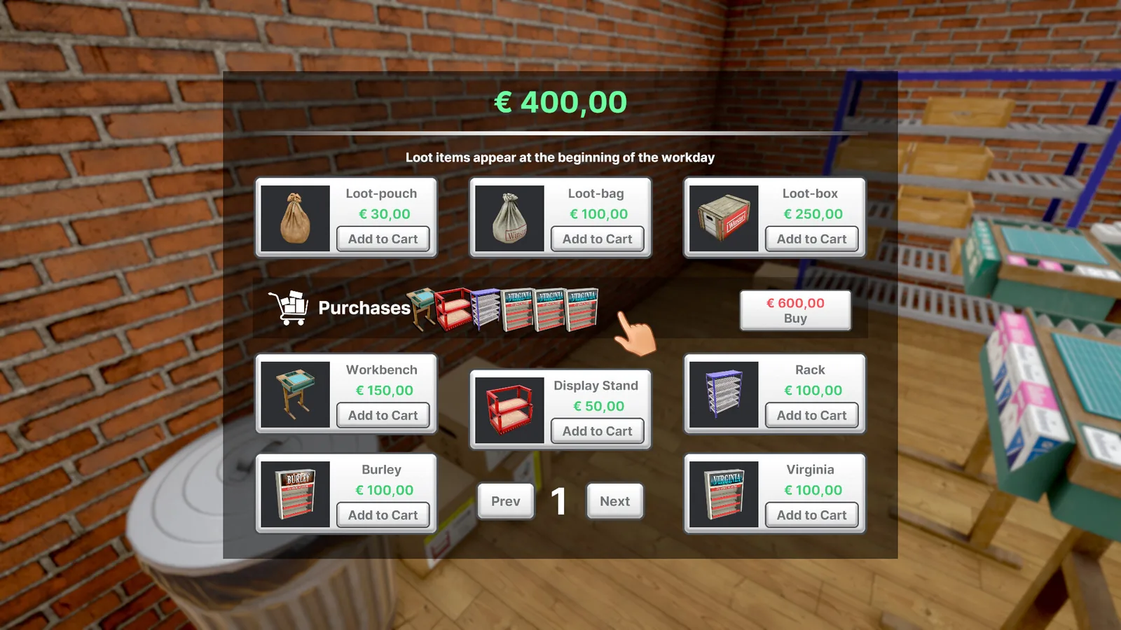 Nicotine Merchant Simulator 截图 6缩略图